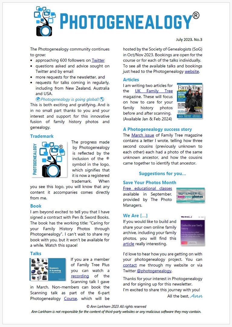 July 2023 Newsletter