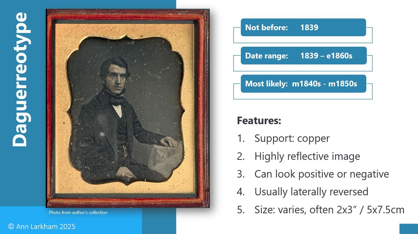 Information about daguerreotypes
