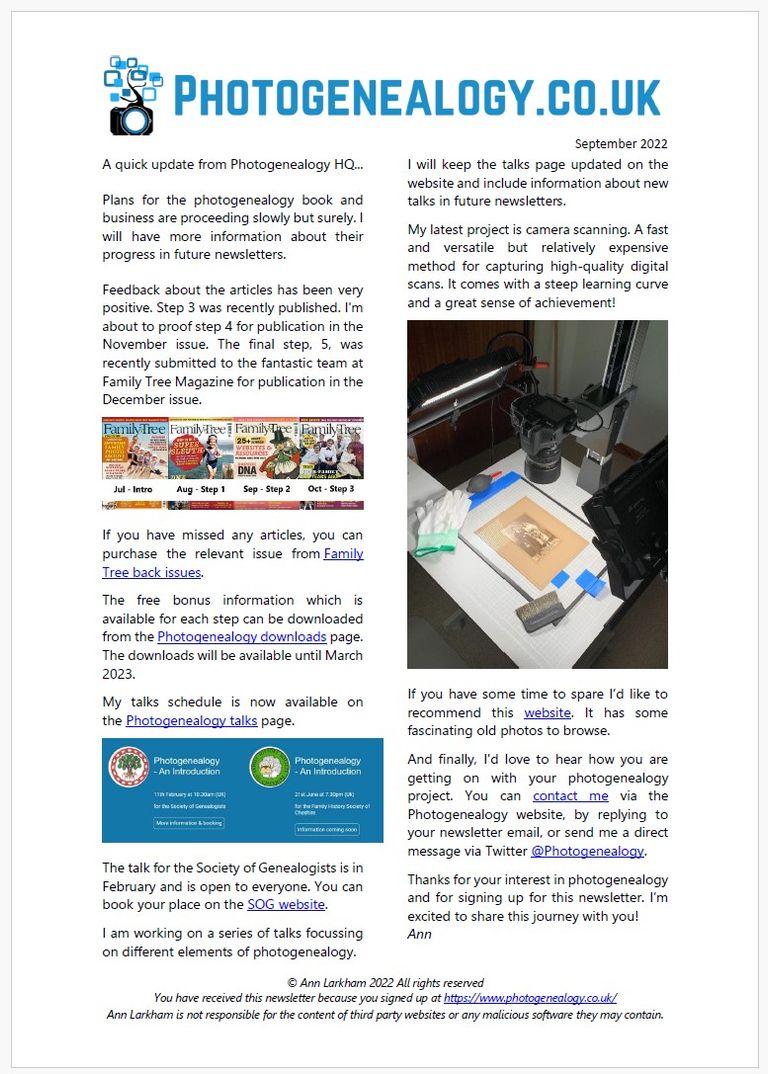 September 2022 Newsletter